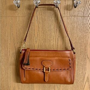 Dooney & Bourke “Florentine”Tan Leather Shoulder Bag